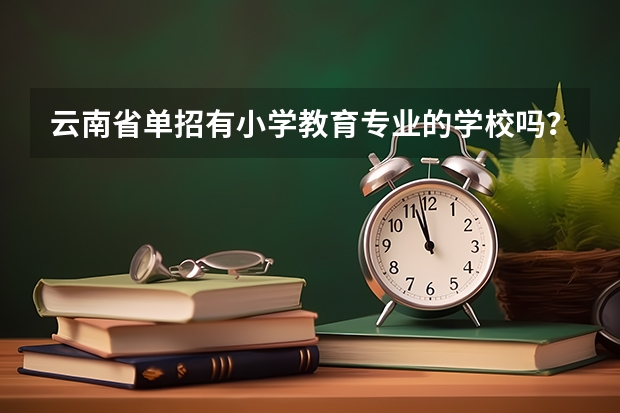 云南省单招有小学教育专业的学校吗？