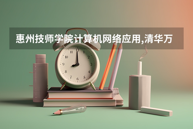 惠州技师学院计算机网络应用,清华万博有用吗