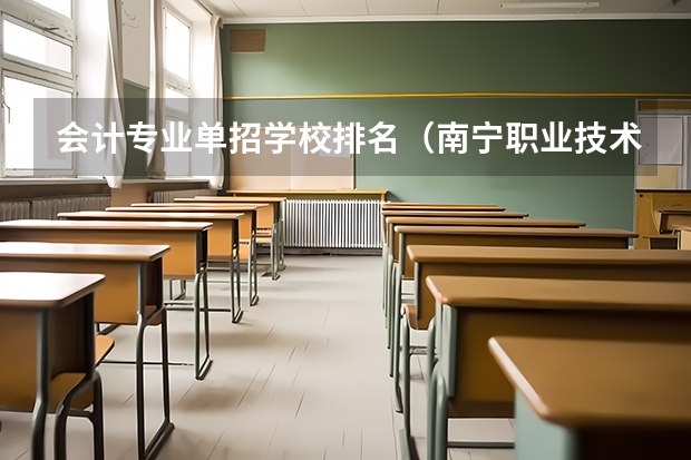 会计专业单招学校排名（南宁职业技术学院南宁职业技术学院2023年单招专业）