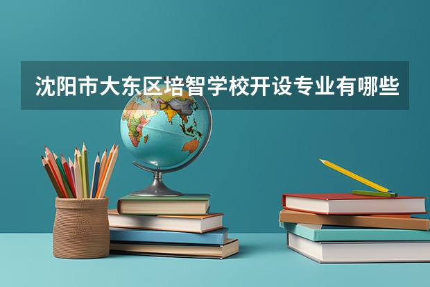 沈阳市大东区培智学校开设专业有哪些 招多少人