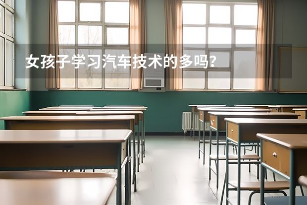 女孩子学习汽车技术的多吗？