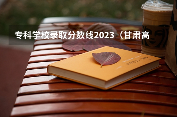 专科学校录取分数线2023（甘肃高职专科投档线）