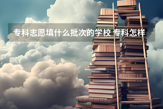 专科志愿填什么批次的学校 专科怎样填报志愿顺序