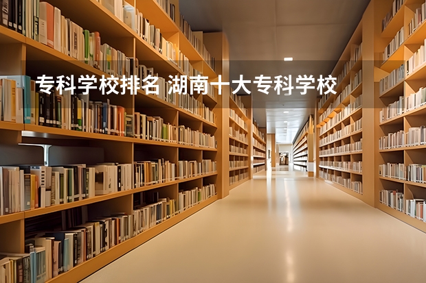 专科学校排名 湖南十大专科学校